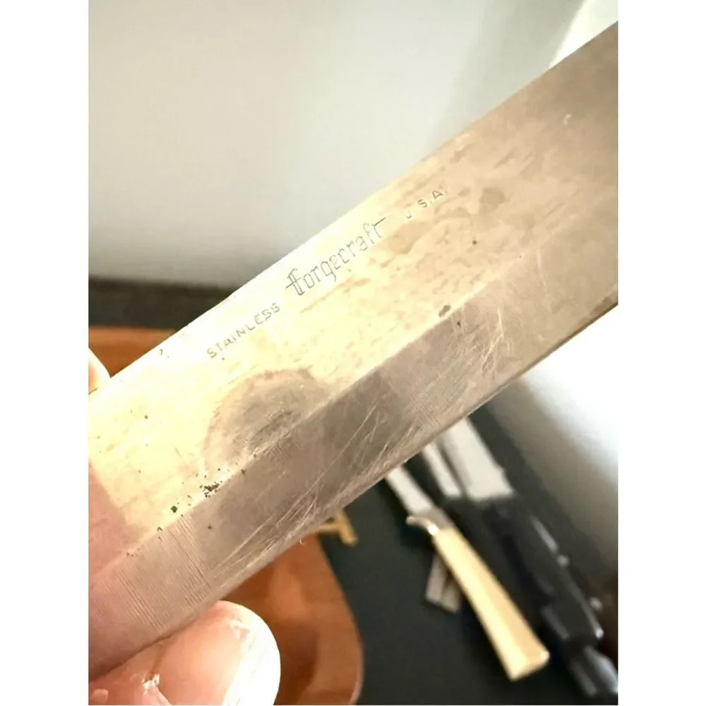 Forgecraft Stainless Steel Carving Kitchen Knife USA Vintage